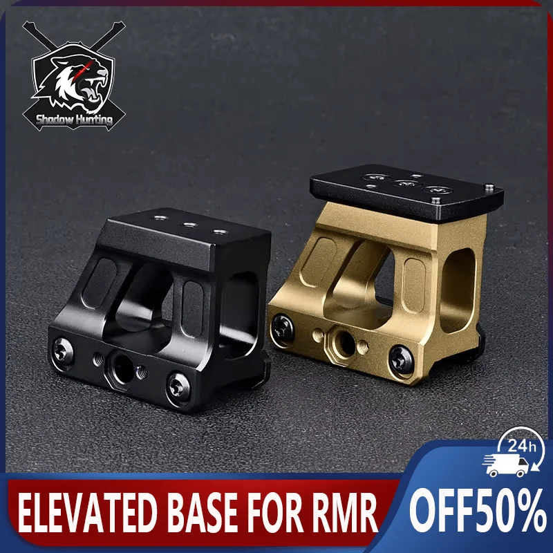 

Tactical FAST Metal Elevated Base For RMR Red Dot Sight Optic Scope Mounts Fit 20mm Picatinny Rail Hunting Scout Accessories