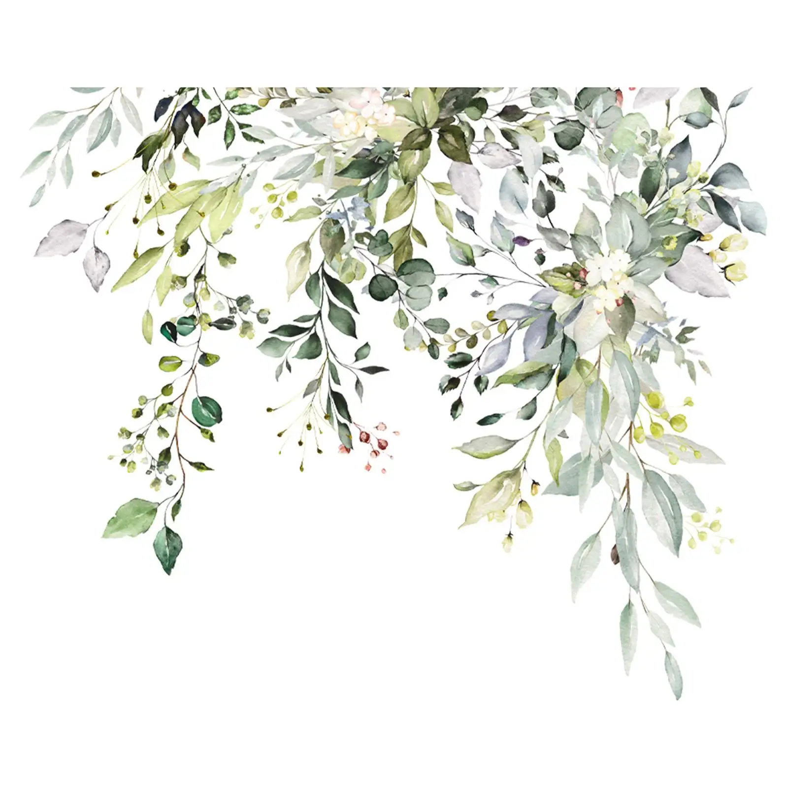 Toilet Seat Lid Sticker Plants Leaf Decorative Home Decor Waterproof Wall Decal for Cabinet Living Room Kitchen Bathroom Laundry