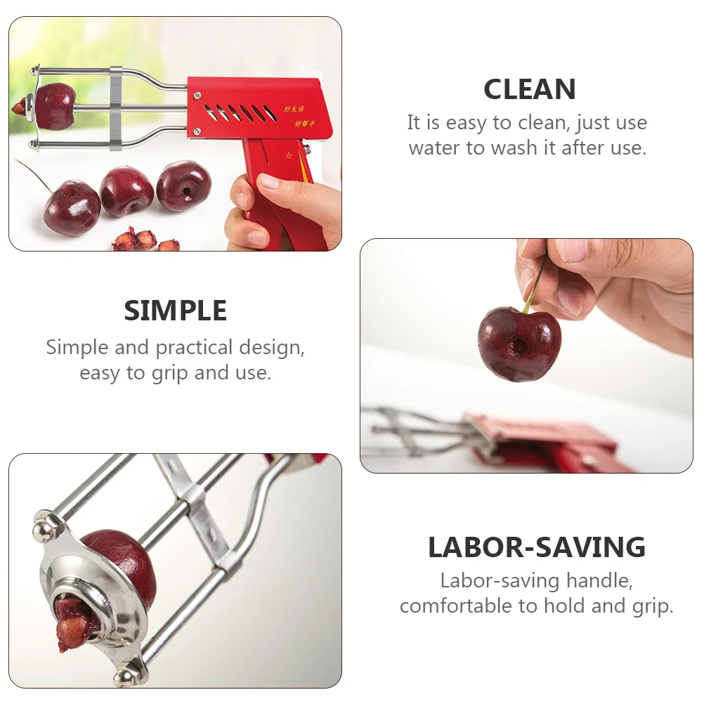 

Fruit Core Remover Stainless Steel Kitchen Gadget Practical Design Easy Clean Comfortable Handle Fruit Pitter
