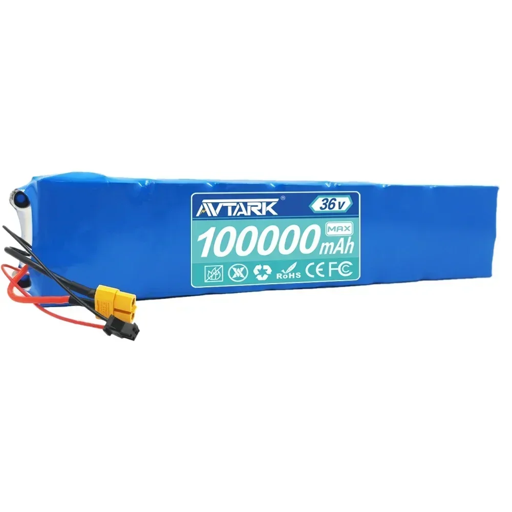 Original upgrade 36V 10S3P electric scooter 100000mAh large capacity 18650 lithium battery pack XT60+DC/ XT60+SM/ XT30+JST plug