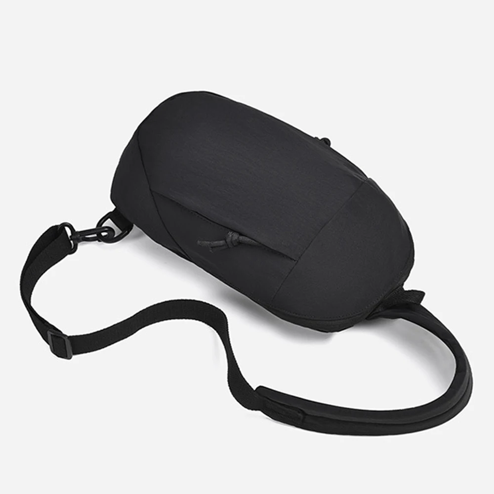 Casual Men's Chest Bag Waterproof Large Capacity Nylon Sling Shoulder Bag Lightweight Breathable Male Crossbody Bag Travel