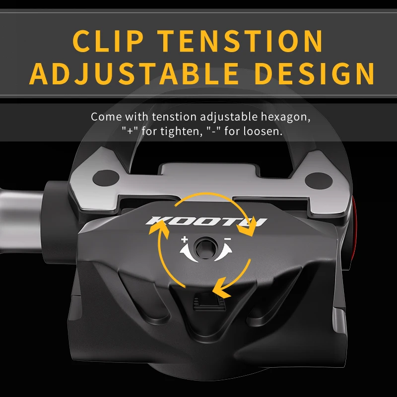 Clip-on Pedals Clipless Automatic Pedals For Shimano SPD-SL With Tension Adjustment Hex Pedals