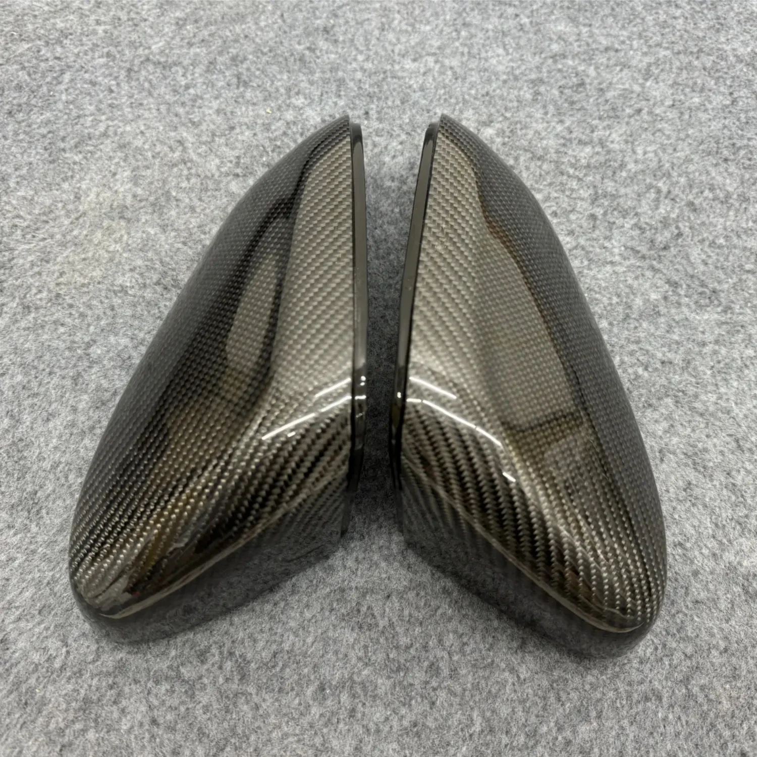 زوج من ألياف الكربون غطاء مرآة الرؤية الخلفية لفولفو XC60 V60 S60 قبعات مرآة الرؤية الجانبية اكسسوارات السيارات