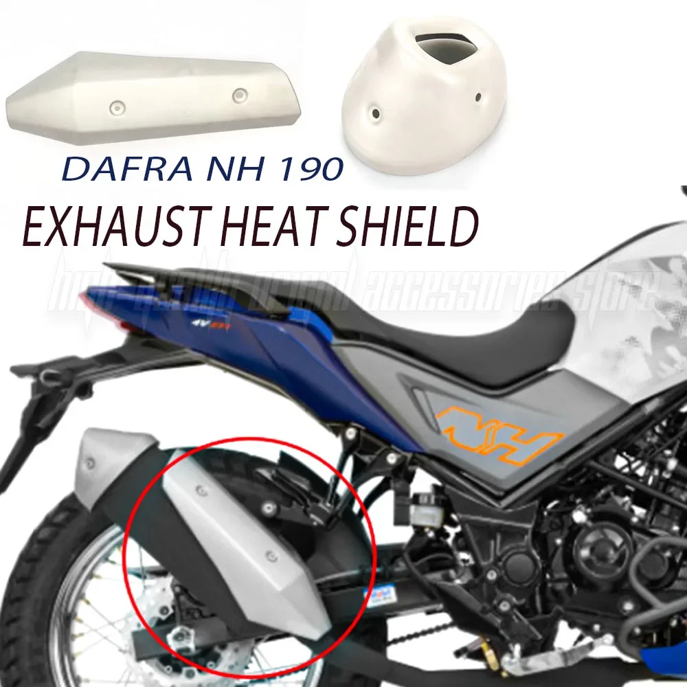 Motorcycle Heat Shield DAFRA NH 190 NH190 190NH Exhaust Pipe Protection Shield Heat Shield Anti-scalding Protection Shield