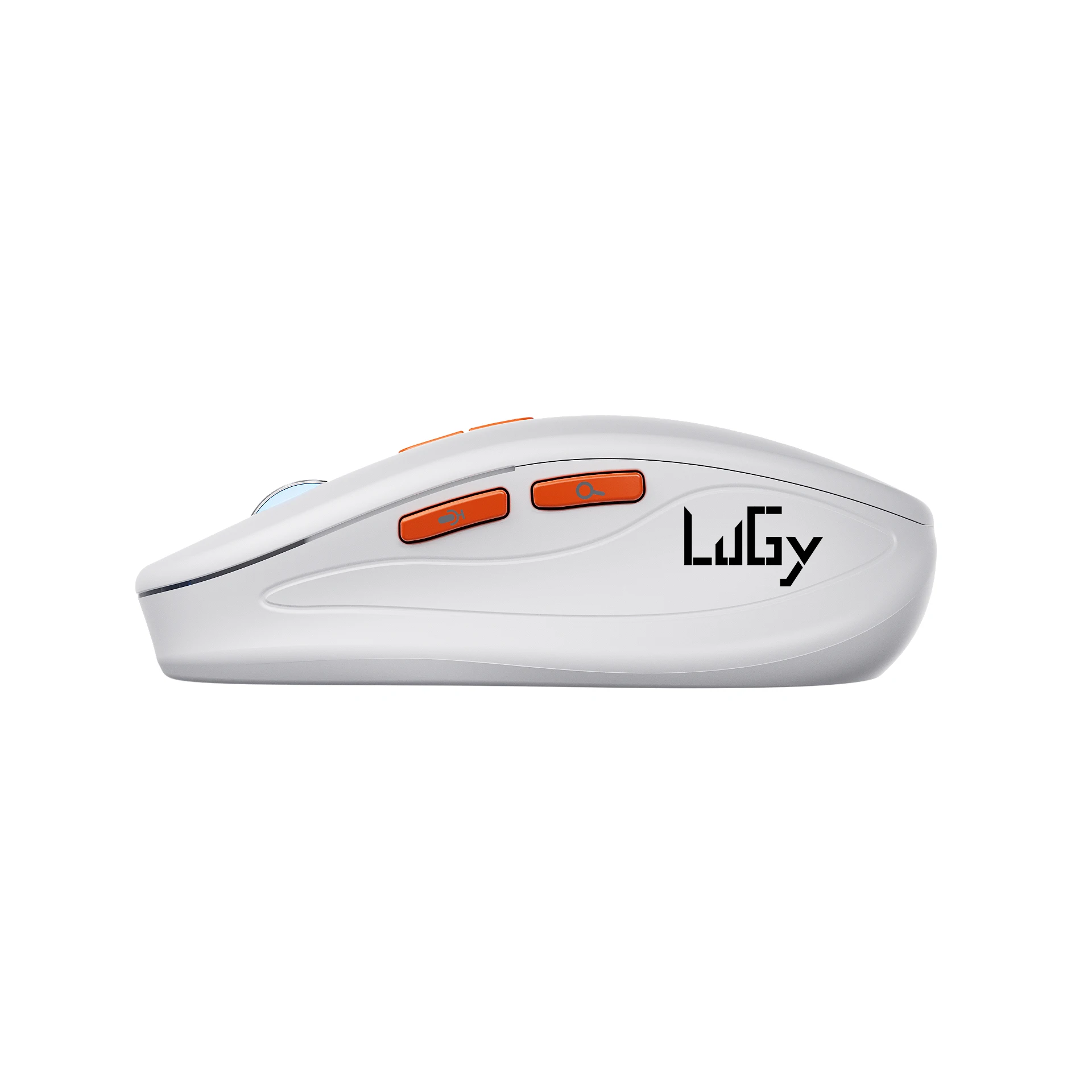 LUGY Wireless Mouse Chargeable Portable Silent Wireless Mouse USB Type-C Dual Mode Wireless Mouse 3 Adjustable DPI for Laptop