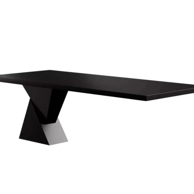 

Solid wood desk Italian minimalist dining table Home living room desk Worktable Boss computer table