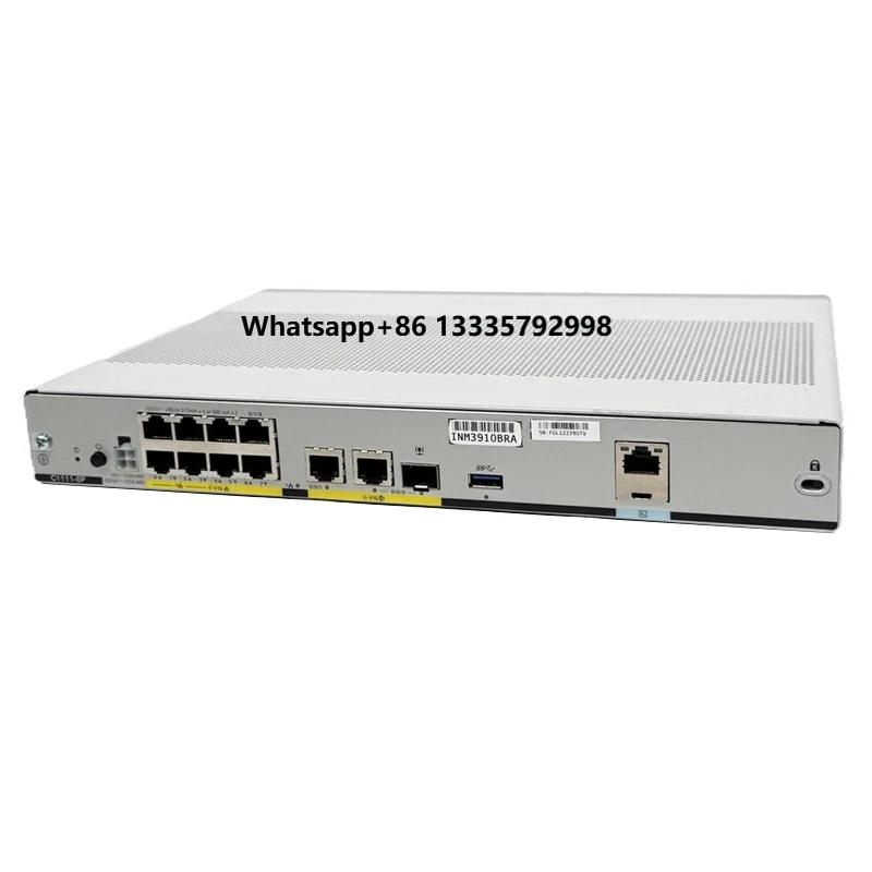 

In Stock ISR C1111-8P 8-Port Gigabit Integrated Router Dual GigE-Same Day Shipping Brand New Original 1-year Warranty