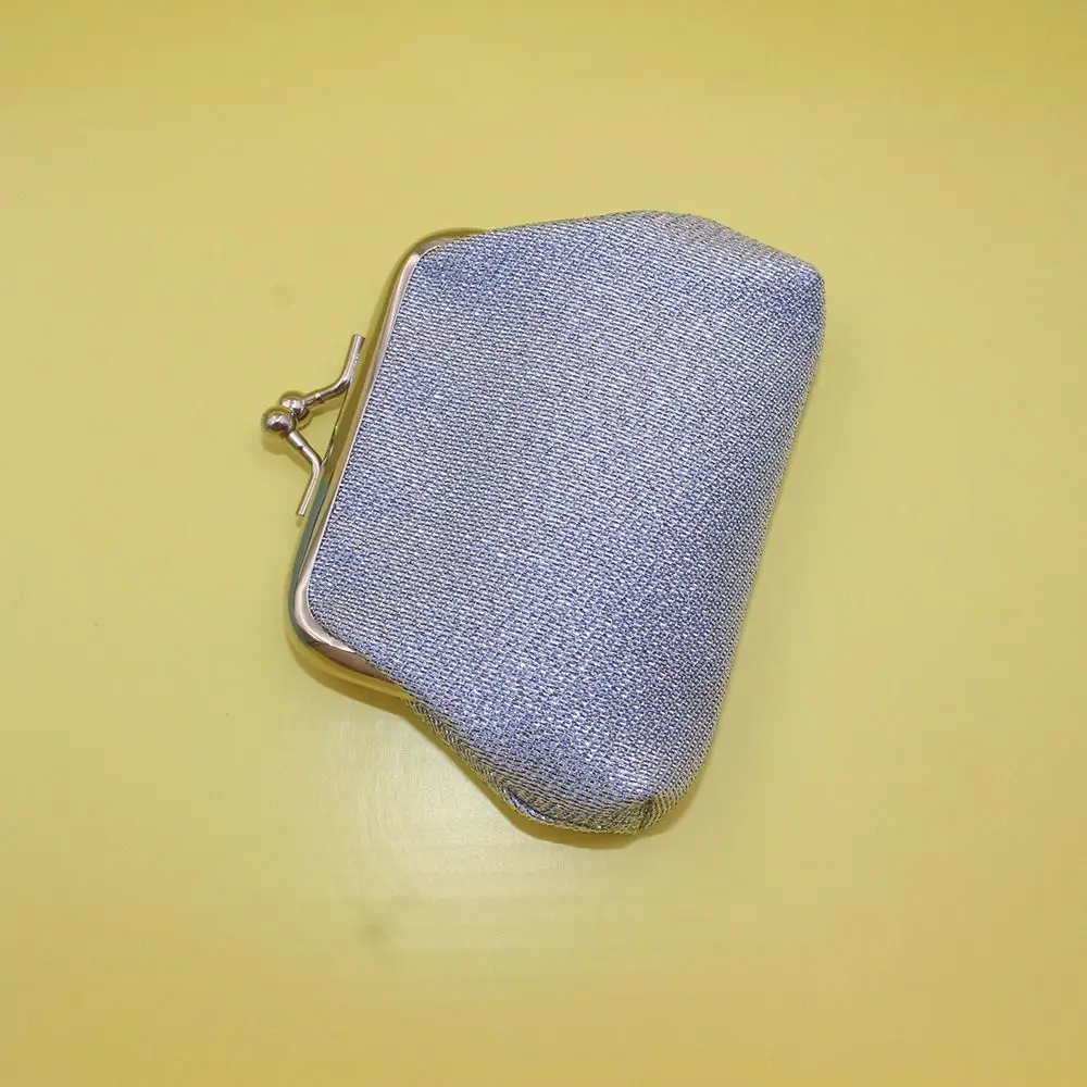 Portable Card Holder Shiny Coin Purse Storage Bag Money Bag Small Purse Bag Kiss Clasp Lock Handbag Clutch Lipstick Bag Outdoor