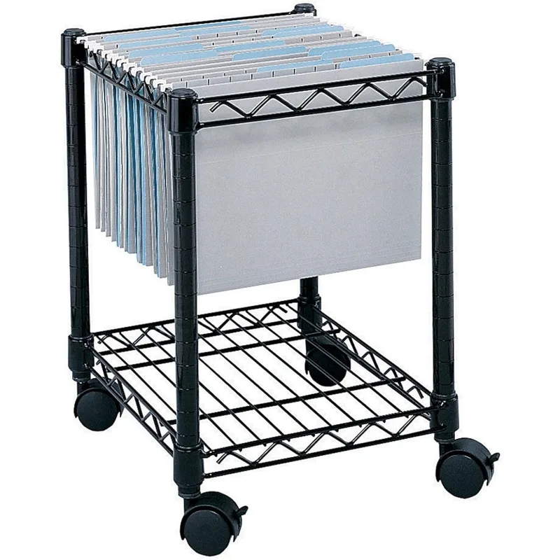 

Компактная тележка на колесиках, подходит для подвесных папок размером для писем и правого размера, мобильное хранилище файлов, сталь