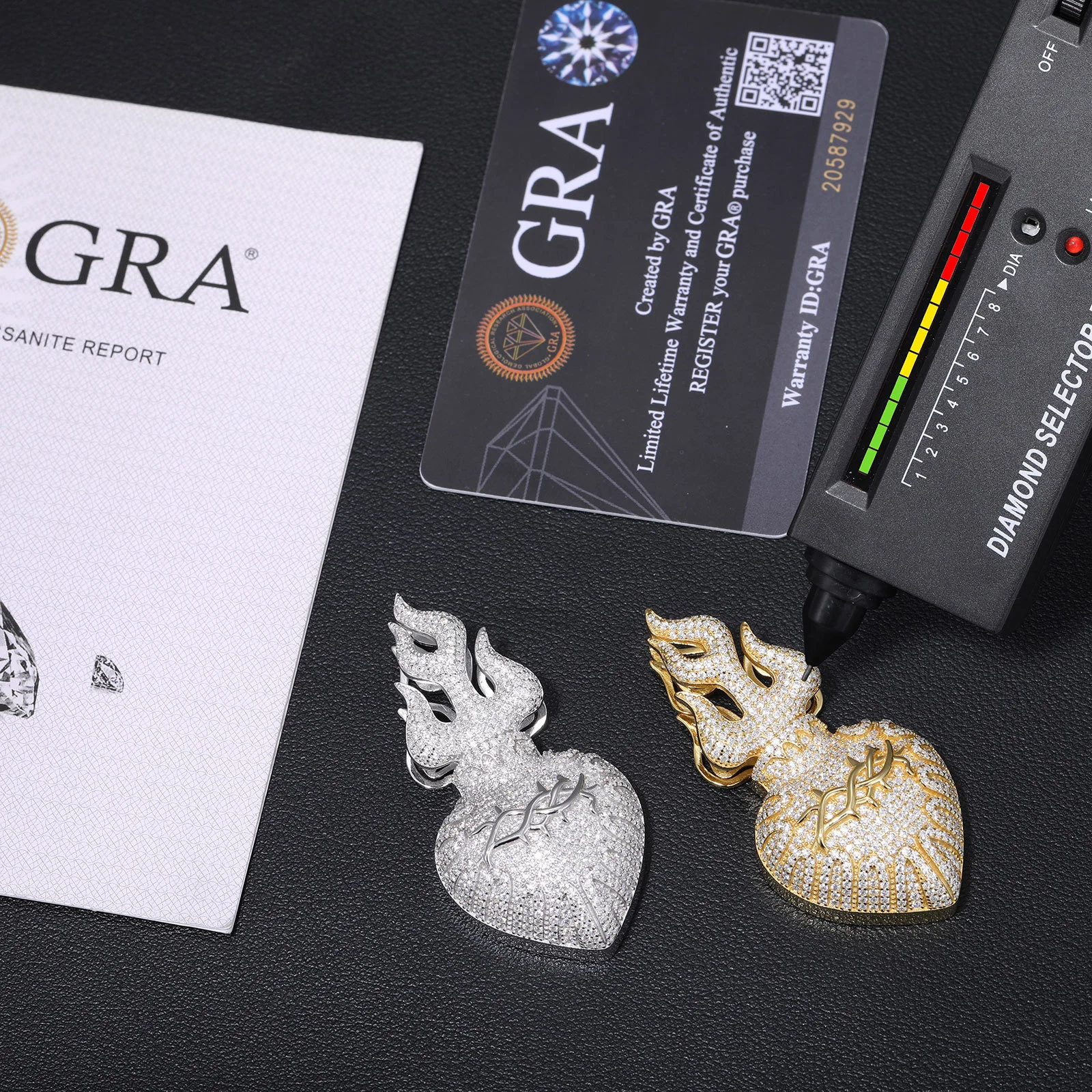 Hohe Qualität 2025, Neuankömmling, beliebter Anhänger aus 925er Silber, vollständig aus Iced Out, Moissanit, Hip-Hop-Schmuck als Geschenk