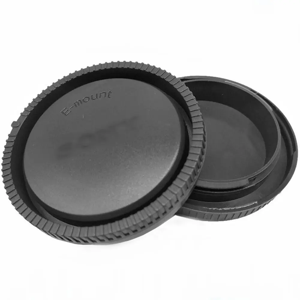 2Pcs Camera Body Cap Rear Lens Cap for So-ny E mount a5100 A6000 a6300 a6500 NEXC3 5 5N 6 7 A7 A7II A7s a9 a7r3 A7r4 A3000