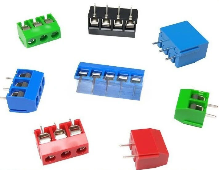 KF301 terminal block 5.0/5.08mm pitch screw-type PCB board connector 2P3P can be spliced 7pcs
