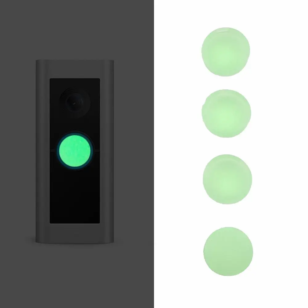 

4 шт., силиконовая кнопка дверного звонка, замена, портативный, удобный ремонт, разделенная, треснутая, сломанная кнопка, разделенная, треснутая, сломанная