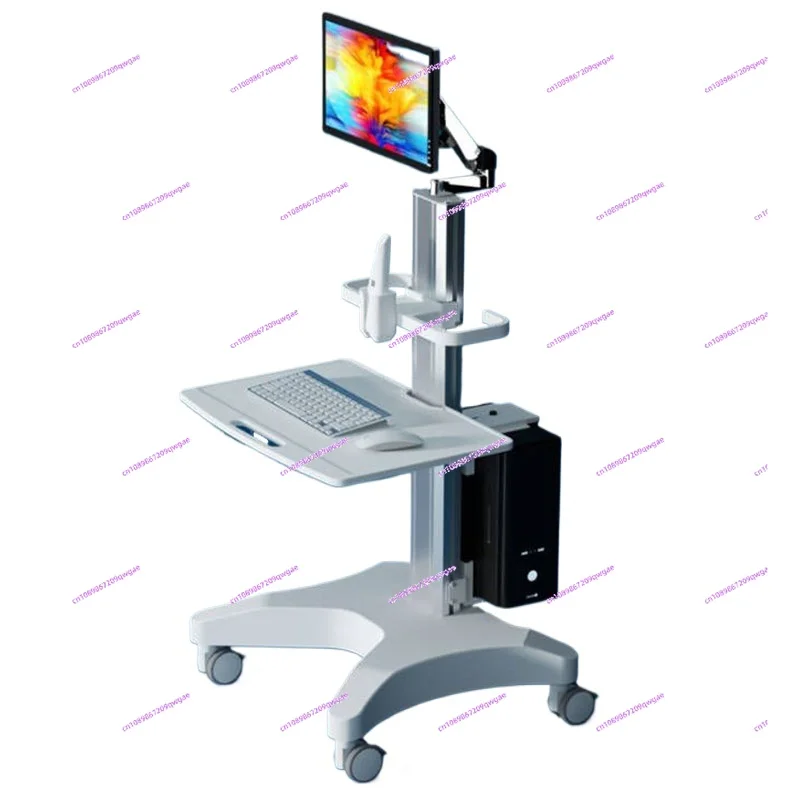 Computer cart, medical cart, dental wholesale, height adjustable touch screen