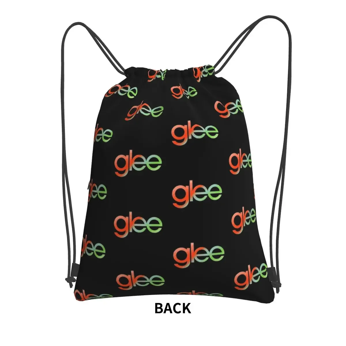 Glee Logo Portable Backpacks Drawstring Bag Multi-function Drawstring Bundle Pocket Storage Bags For School Students