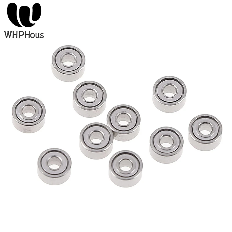 10Pcs 681XZZ  Open Miniature Bearings Ball Mini Hand Bearing Spinner Shafts Accessories 1.5x4x2mm