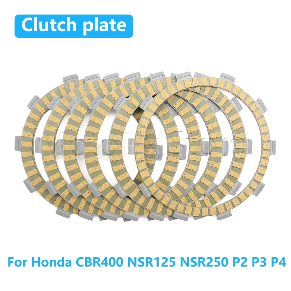 Комплект фрикционных дисков сцепления для мотоциклов Honda CBR400, NSR125, NSR250 (P2, P3, P4)