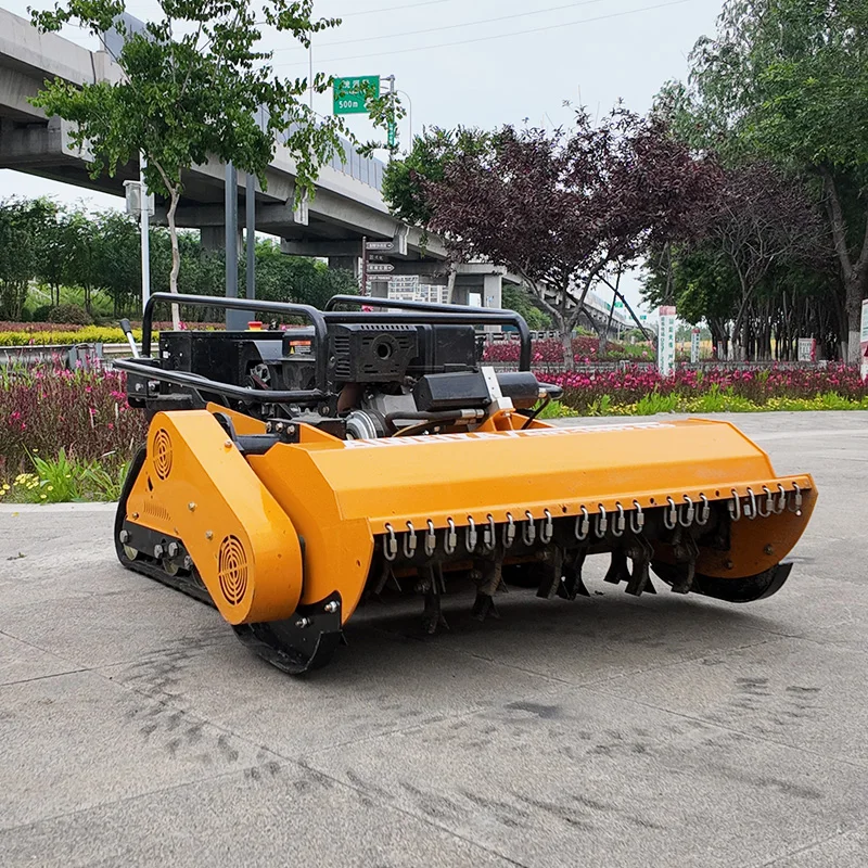 

Customized Household Lawn Mower Lightweight Petrol Mini Robot Remote Control Grass Cutter Small Yard Garden flail mower
