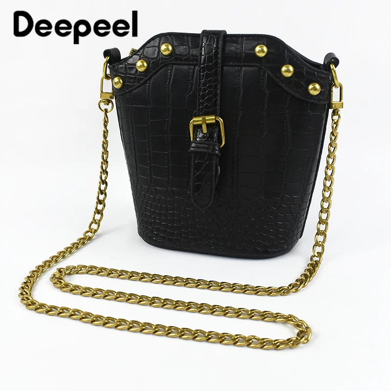 Deepeel 100/110/120cm Bag Chain Metal Hooks Bags Straps for Crossbody Shoulder Women\'s Purse Replacement Chains DIY Accessories