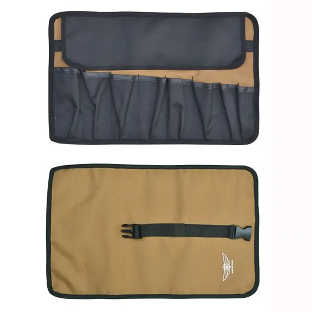 Oxford Cloth Roll Portable Pouch Bag Wrench Tool Foldable Spanner Hammer Camping Pocket Tool Storage Bag Toolkit with 8 Pockets