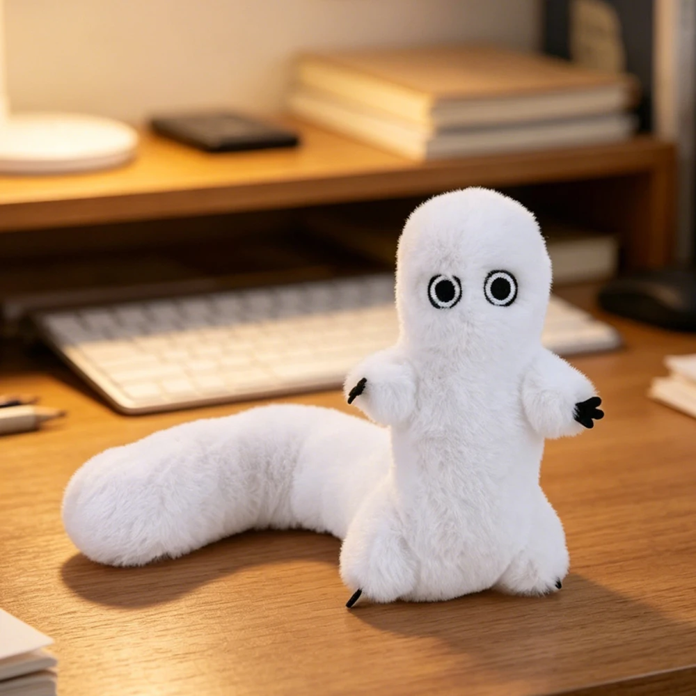 Witch Hat Atelier Fudeworm Plush Toys Fluffy Shapeable Cute Stuffed Toys Anime Brush Buddy Dolls Fans Birthday Gifts Home Decor view 3