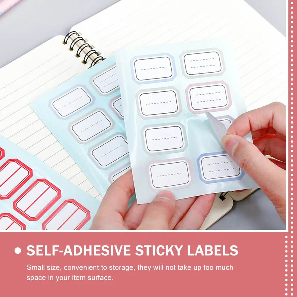 

36 листов рукописные этикетки-наклейки, прозрачные самоклеящиеся липкие этикетки для сортировки мелочей, портативный инструмент для организации