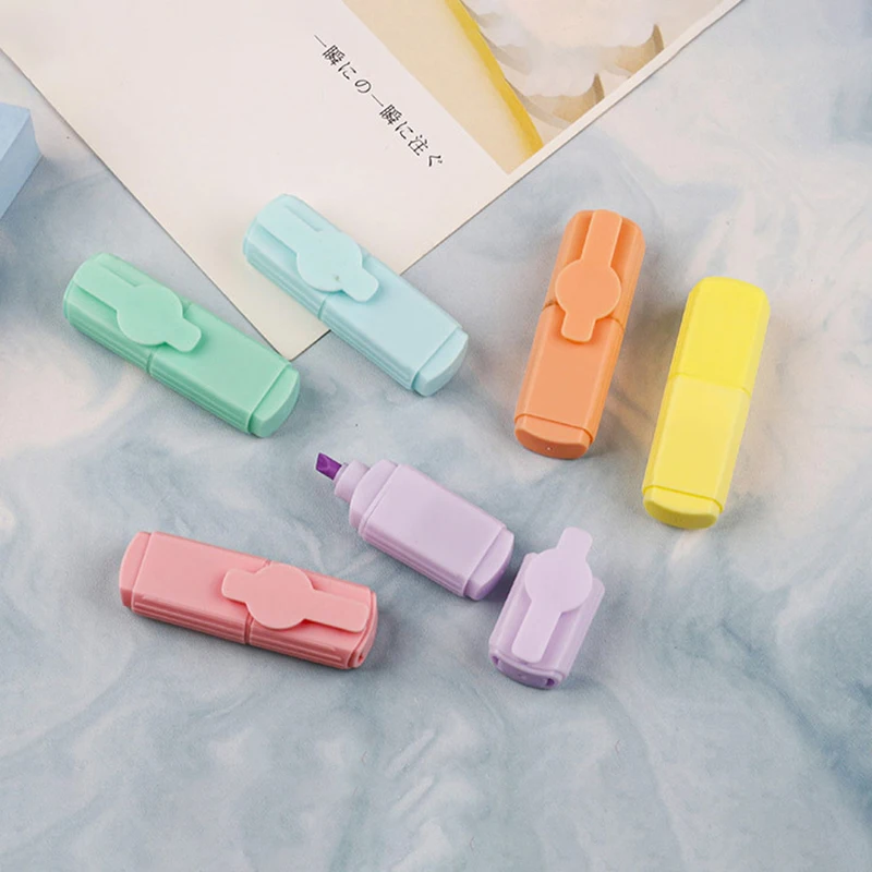 Candy Color High Appearance Level Eye Color Highlighters Student Highlight Markers Children's Ledger Color Pens Highlighters