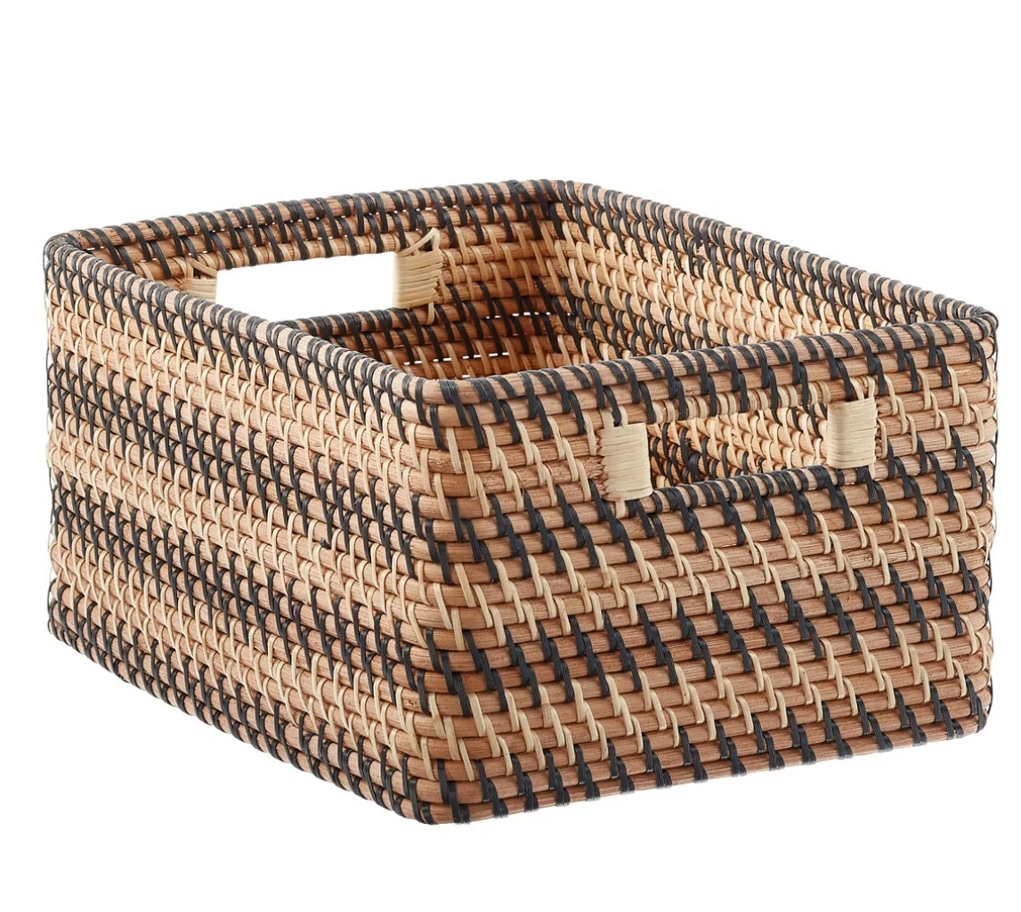 

Large Rattan Curved Bin