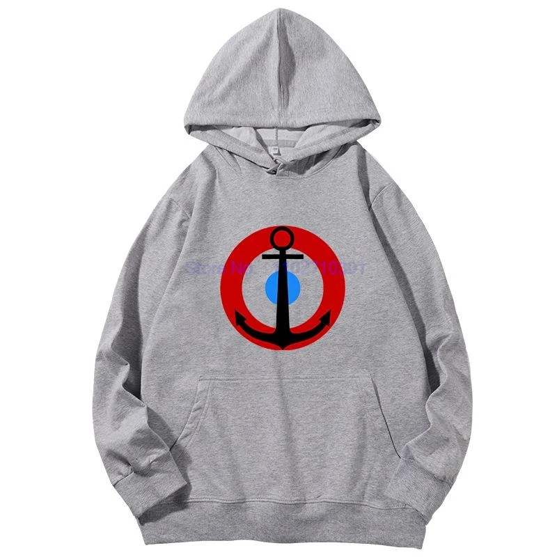 Nautical Sailing Boat Anchor Icon Fashion Graphic Hooded Sweatshirts Spring Autumn Hooded Shirt Essentials Hoodie Men's Clothing