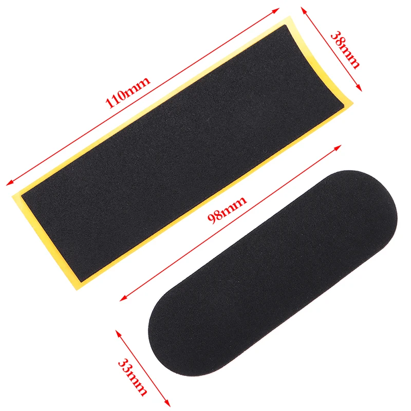 5Pcs Black Fingerboard Deck adesivi con nastro non tagliato adesivi con nastro adesivo in schiuma nera novità regalo di natale per bambini