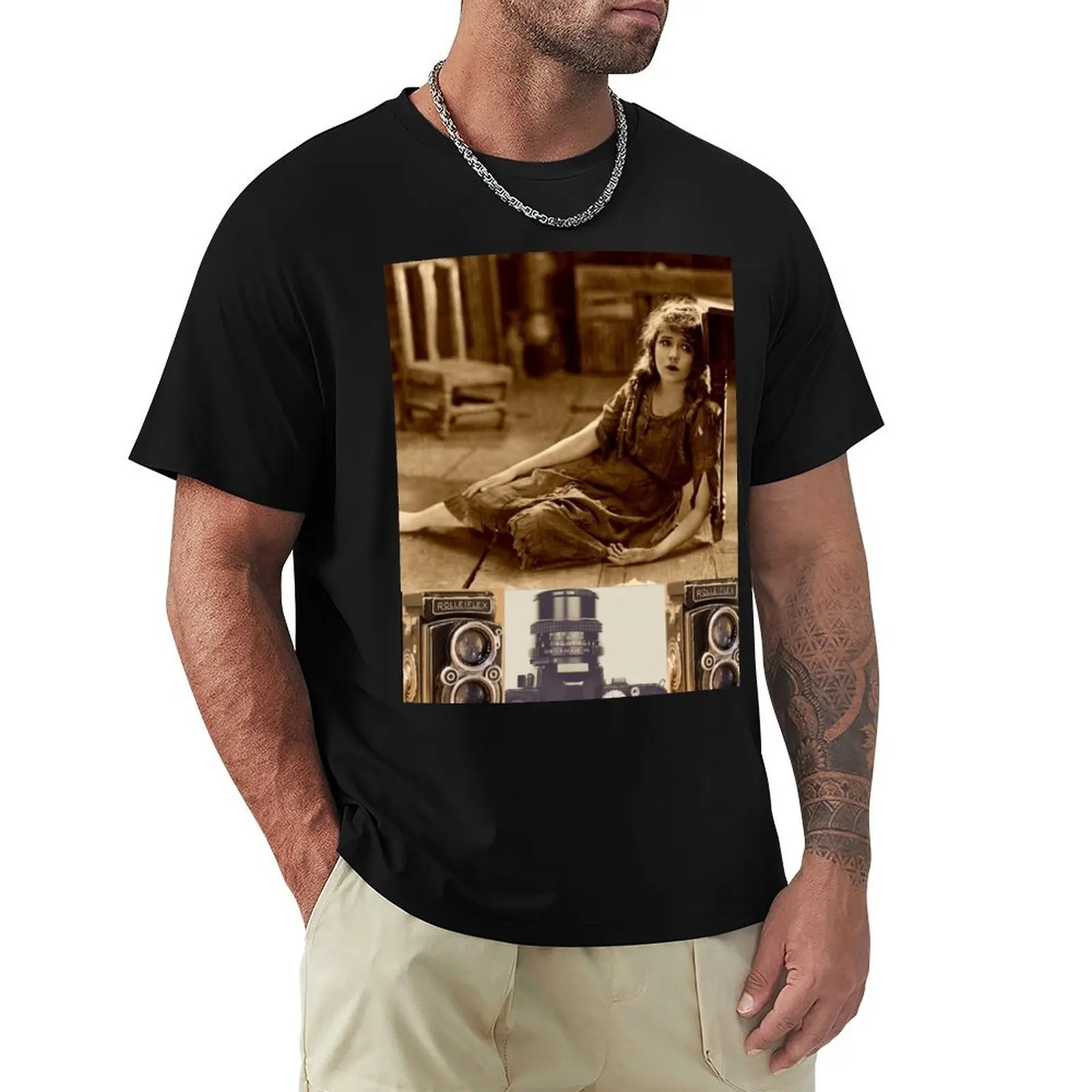 

Mary Pickford-Sad Silent Film T-Shirt quick-drying street wear summer top summer 2025 mens vintage t shirts