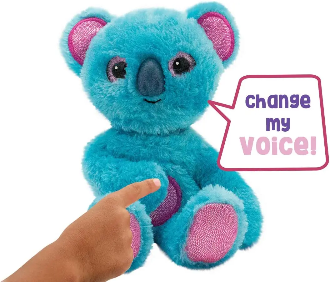 BIGiggles juguete interactivo electrónico de peluche para niños, oso de peluche de Animal lindo, juguete parlante, regalo de cumpleaños para niñas,