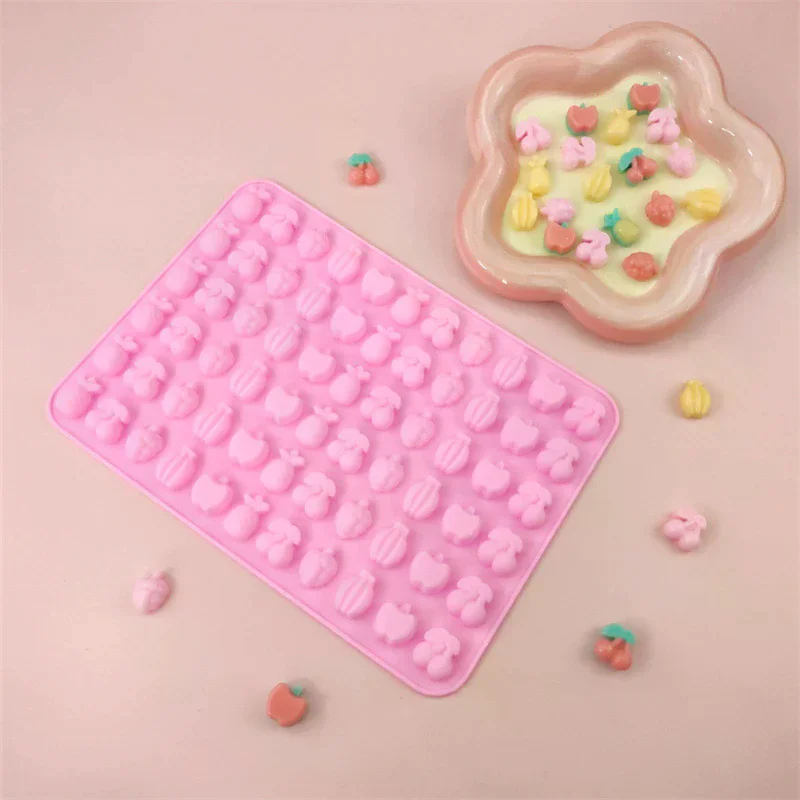 Molde de goma de silicona para Chocolate, molde con cuentagotas, bricolaje, dinosaurio, oso, corazón y Mini Donuts, molde para hornear fiestas del Día de San Valentín