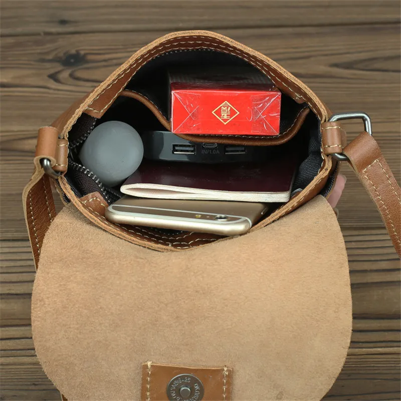 Imagem -05 - Pequena Bolsa de Ombro de Couro Genuíno para Mulheres Mini Sling Bags Cowskin Macio Casual Crossbody Bags para Senhoras Telefone ao ar Livre