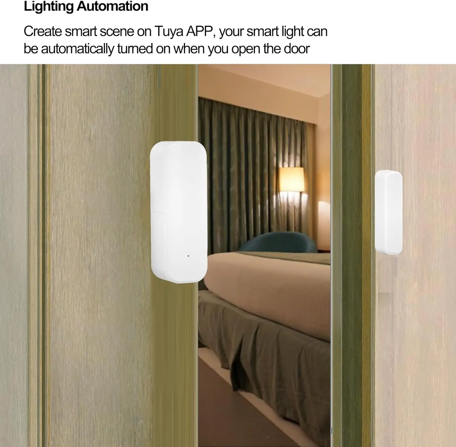Tuya Zigbee كاشف مستشعر فتح نافذة الباب المغناطيسي اللاسلكي الذكي مع تنبيه إشعار التطبيق لحماية أمن المنزل