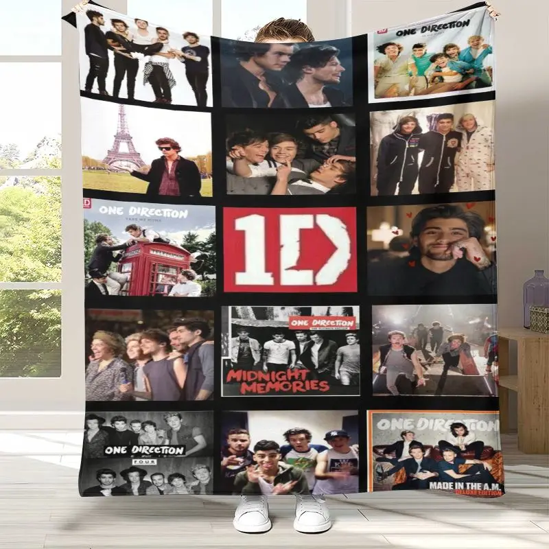 3D One D-Direction Boy Band Soft Flannel Throw Blanket,Cozy Warm Blanket for Bed,Sofa,Living Room,Picnic,Camping,Home Decor,Gift