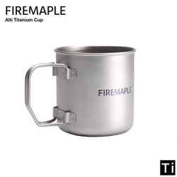 Fire Maple Alti Titanium Cup tazza da campeggio ultraleggera con scala bicchieri pieghevoli caffè escursionismo Backpacking Camp 300/600/900ML