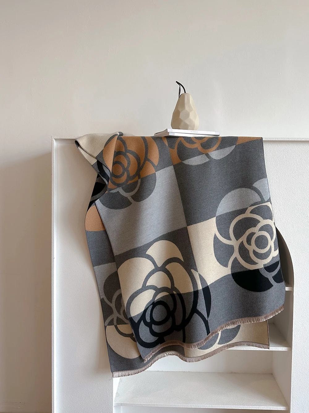 Kaschmir-Schal für Frauen, dick, warm, Winterdecke, Marke, weiblich, Luxus-Qualität, Schal, Wickeltuch, Bufanda 2024, Poncho Echarpe Pashmina – Detail 6