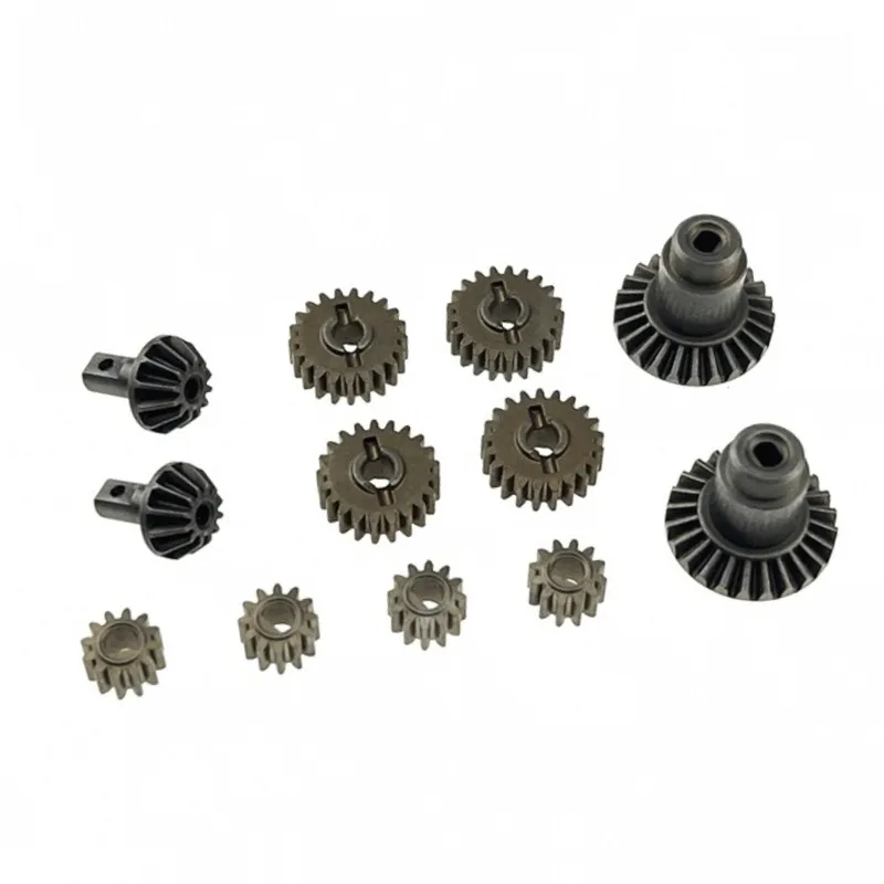 Fit for MJX 1/18 H18P RC Car Transmission Upgrade Powder Metallurgy Reinforced Front and Rear Axle Gear Replacement Kit