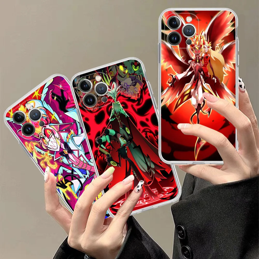 Anime H-Helluva B-Boss Phone Case Silicone Soft For Iphone 16 15 14 13 12 11 Pro Mini XS MAX Plus X Cover