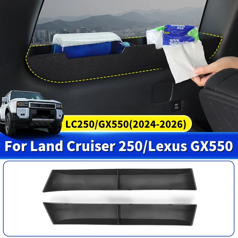 

Rear Window Side Storage Box for 2024 2025 Toyota Land Cruiser 250 Prado Lc250,Interior Upgrade Accessories Lexus 550 GX 550
