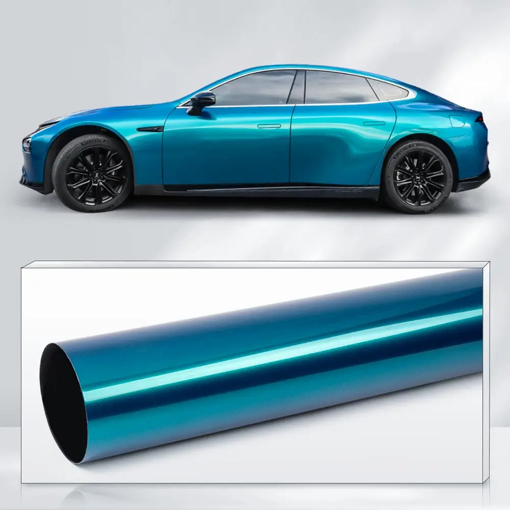 Waterproof Sticker Car Glamor Series Vinyl Wrap Film PVC Material Vehicle Color Changing Film