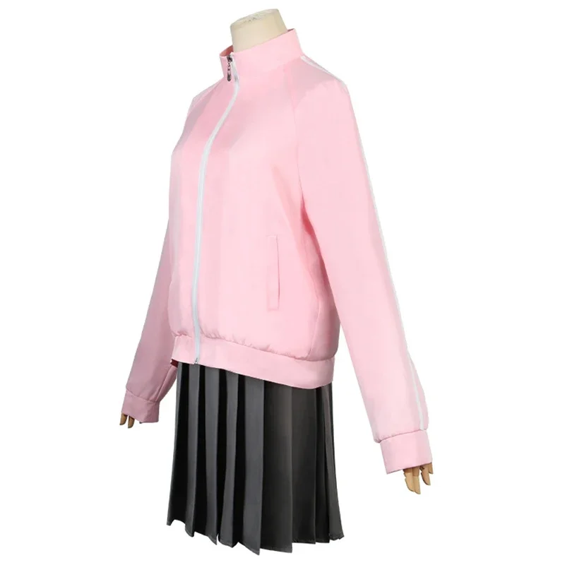 Hitori Gotoh Cosplay Kostuum Anime Bocchi De Rock Roze Jassen Rok Pruik Volledige Sets Gotoh Hitori Cosplay Kleding Voor Meisjes Vrouwen