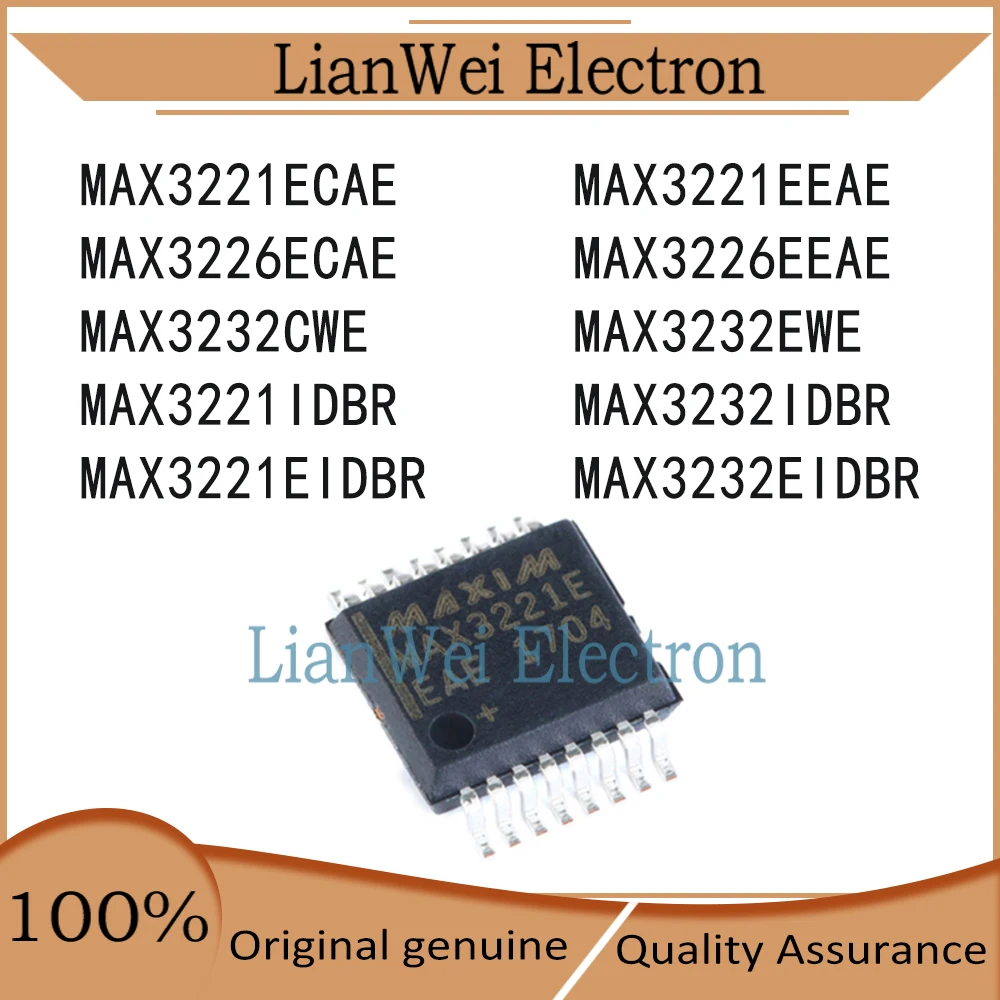 

MAX3221ECAE MAX3221EEAE MAX3226ECAE MAX3226EEAE MAX3232CWE MAX3232EWE MAX3221IDBR MAX3232IDBR MAX3221EIDBR MAX3232EIDBR Chipset