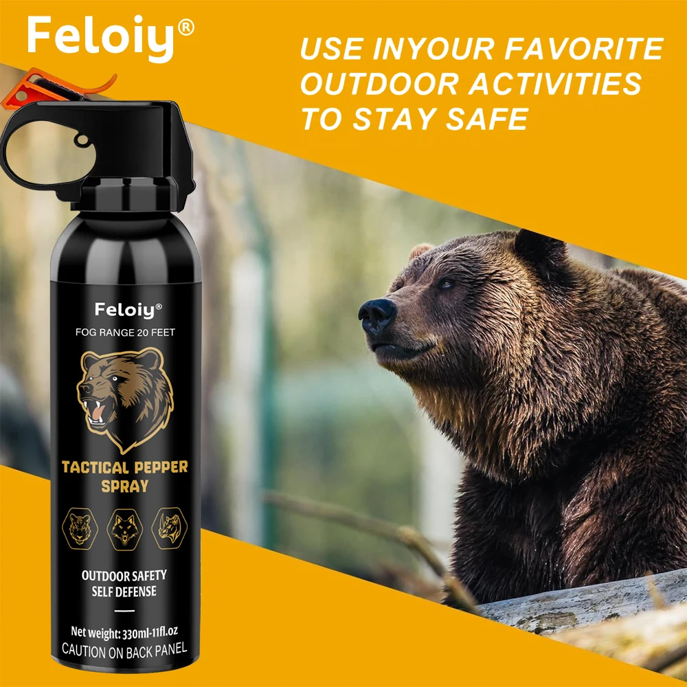 330ML Bear Spray, Long-distance Anti-fog, Fast and Accurate Aiming, Reliable and Durable