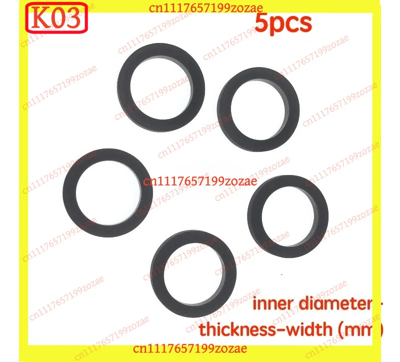 5pcs Pinch Roller Tire Idler Wheel Belt Loop Rubber Ring for Cassette Deck Recorder Tape Stereo Audio Player Replacement Part