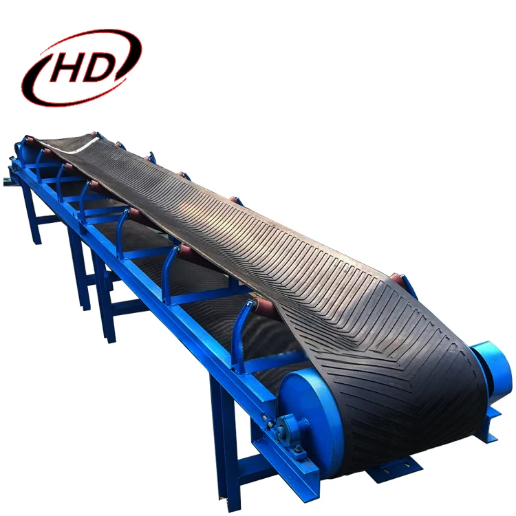 Factory Supply 500mm Width Horizontal Fixed Belt Conveyor with Sweeper for Aggregate Ore Gravel