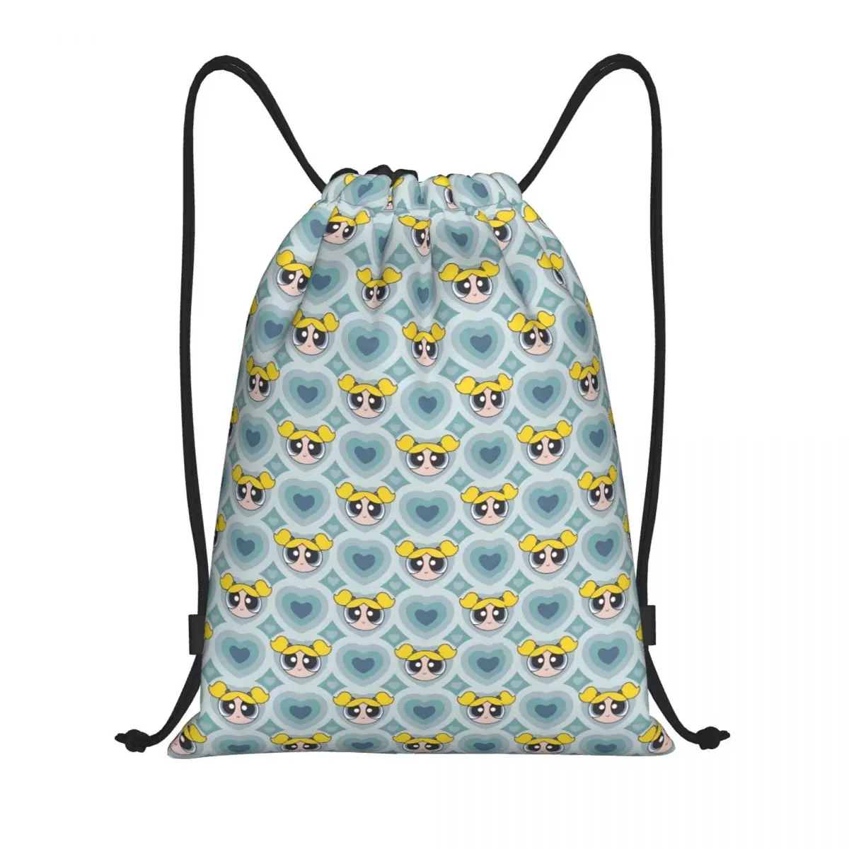 

Custom The P-PowerPuffs Girls Drawstring Bags for Shopping Yoga Backpacks Men Women Cartoons Sports Gym Sackpack