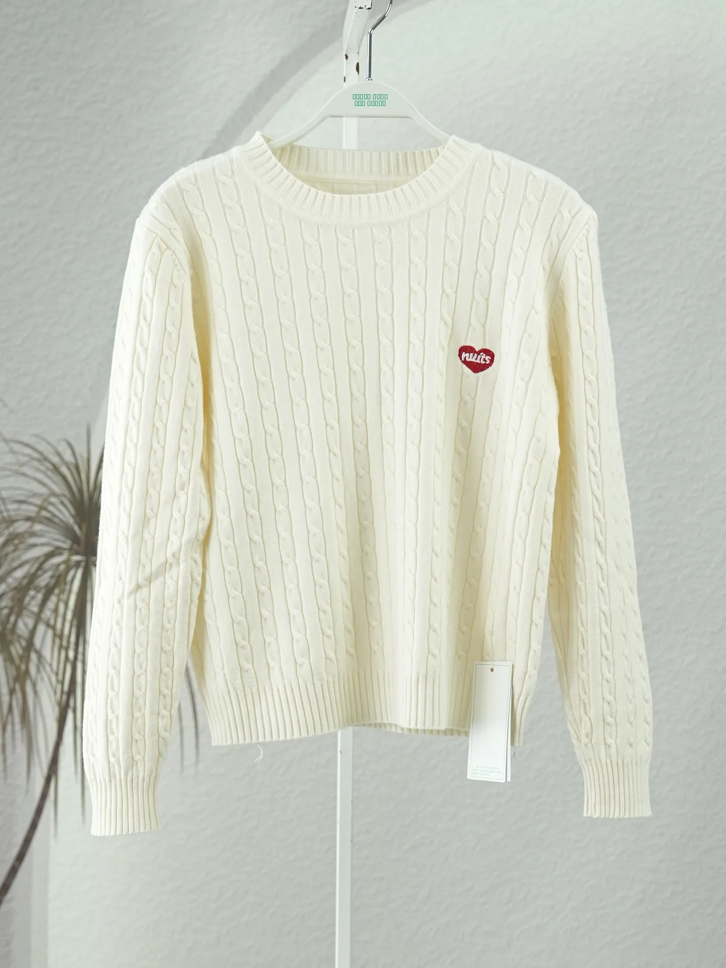 Женский круглый вязаный свитер Ne Long Sve с вышивкой, зимний новый удобный крой, модный повседневный топ