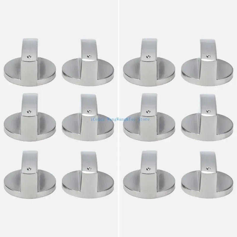 

MOLF 6Pcs Gas Oven Stove Knob, Sensitive Adjustment, for Cooktops Efficient Cooking